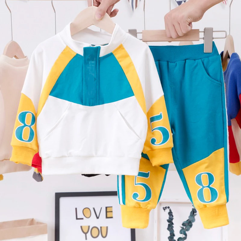 

Kids Christmas Clothes Fashion Boy Cotton Sport Set Baby Spring and Autumn Long-sleeved Suit NO.5 8 Children Children's Clothing