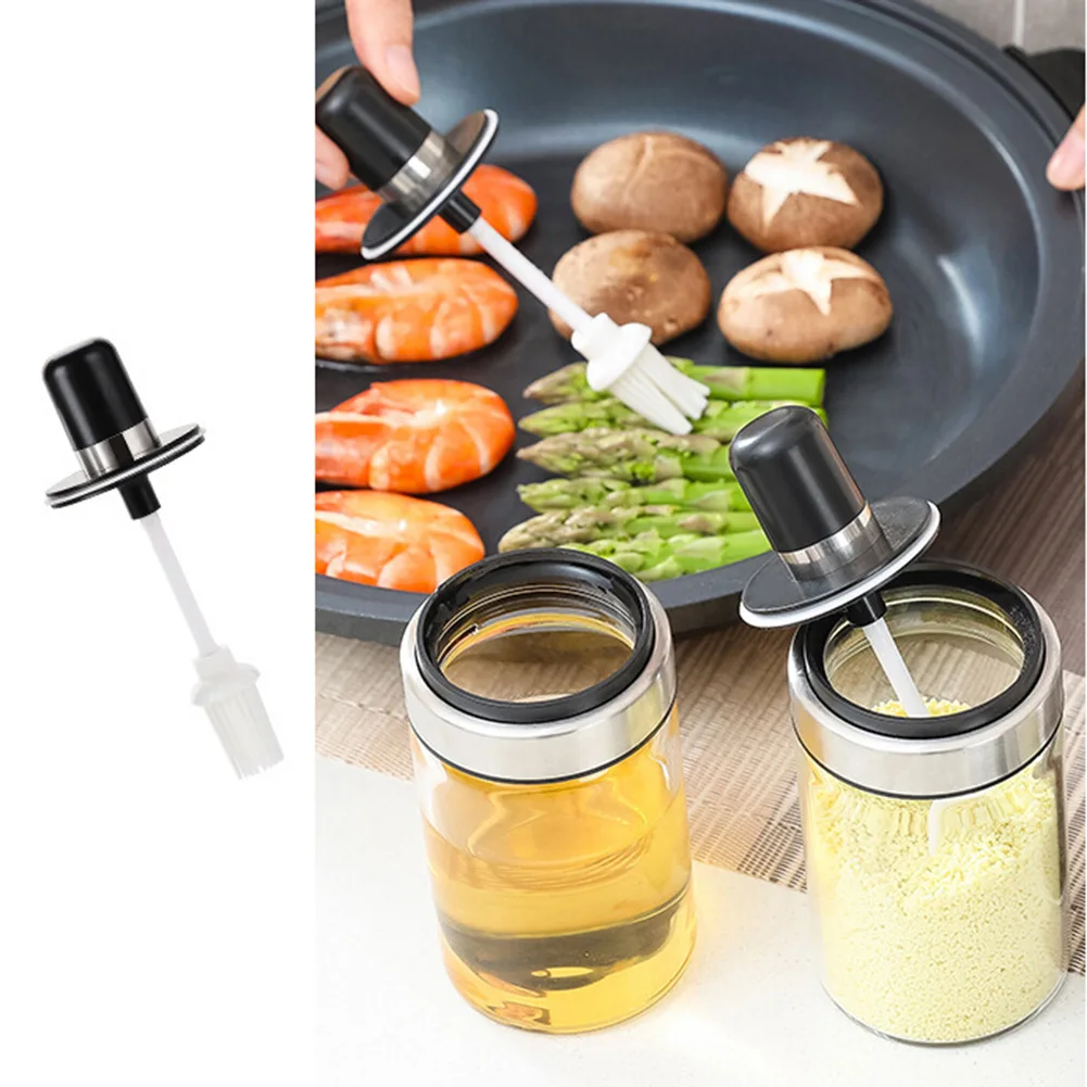 Бутылка для соли, специй, масло, кисть для меда, бар, крышка, уплотнение, приправа, ложка, крышка, баночка, графинчик, кухонные принадлежности