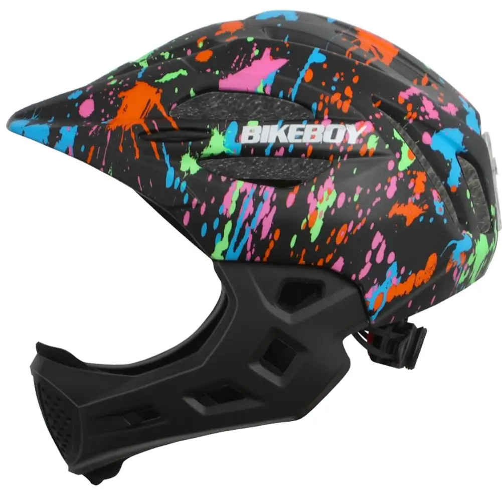 GloryStar Kid Helmet Mountain Road Bicycle Detachable Protection Children Full Face Bike Cycling Helmet