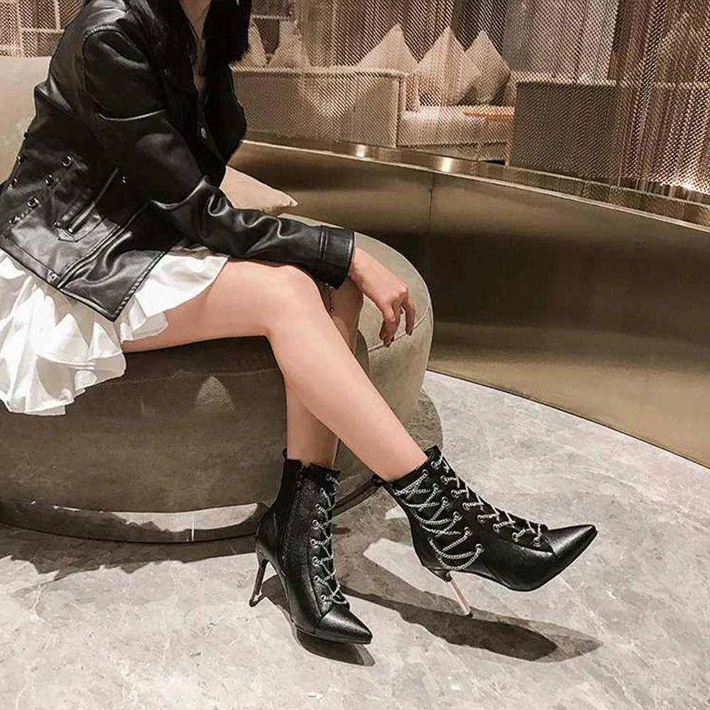 

Super High Heels 9cm Leisure Women Shoes Outdoor Sneakers Ladies Rome Walking Footwear Party Winter Boots Zapatos Mujer