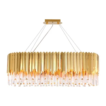 

2020 Modern Crystal Pendant Lights Golden Luxury Indoor LED Hanging Lamps For Bedroom Room Restaurant Living Room Decoration