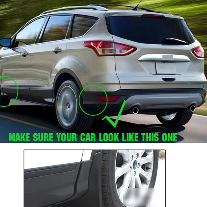 Для Ford Escape Kuga 2013 спереди тыльная грязь лоскут Брызговики гвардии Брызговики Всплеск аксессуары для крыльев