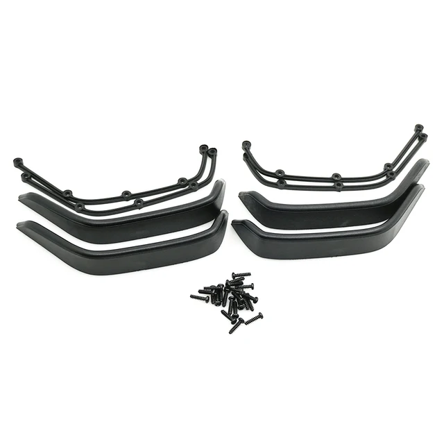 YEAHRUN 1 Set Plastic Fender Flares with Screws for Axial SCX10 1/10 RC Crawler Car Shell Body Parts Accessories