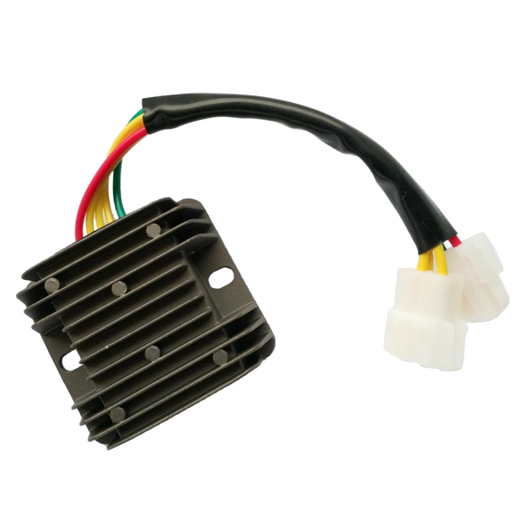 2 Plug Voltage Rectifier Regulator Fits for Hyosung GT650 Comet GV650 ST7 GT650S and Other Model, Black