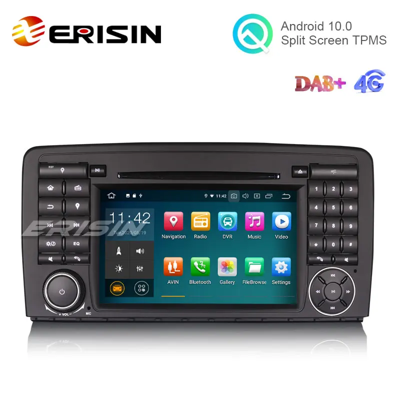 Erisin ES5181R 7 &quotAndroid 10 0 автомобильный DVD для Mercedes Benz R-Class W251 GPS DAB + 2G 16G TPMS DVR | Автомобили