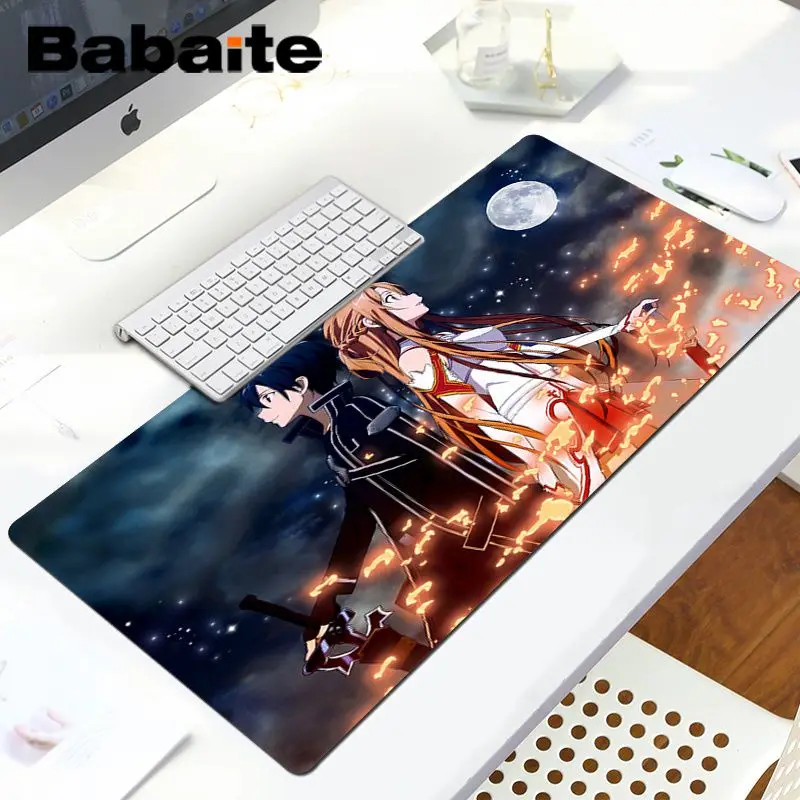 Babaite Лидер продаж аниме меч искусство онлайн DIY Дизайн Шаблон коврик для игровой мыши ноутбука игровой Lockedge мыши коврик для мыши игровой коврик для мыши