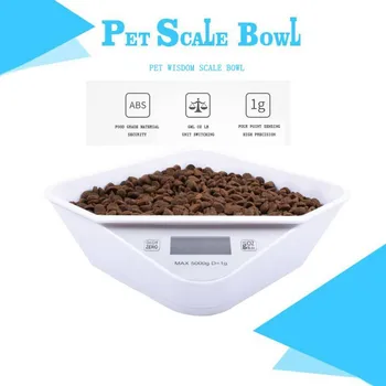 

Pet Smart Food Bowl Measure Weight For Dogs Cats Multifunctional Digital Scale Pet Feeder