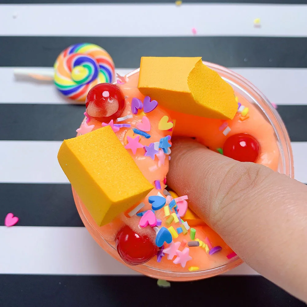 JIMITU новые леденцы Конфеты Хлопок слизь торт ко дню рождения DIY Poke цвет грязи