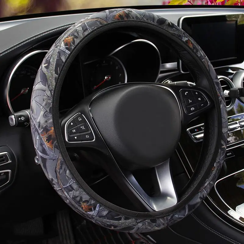 Universal Non-slip Camouflage Car Steering Wheel Cover The Wheel Covers Handle Set Auto Protector Auto In Interior Accessories