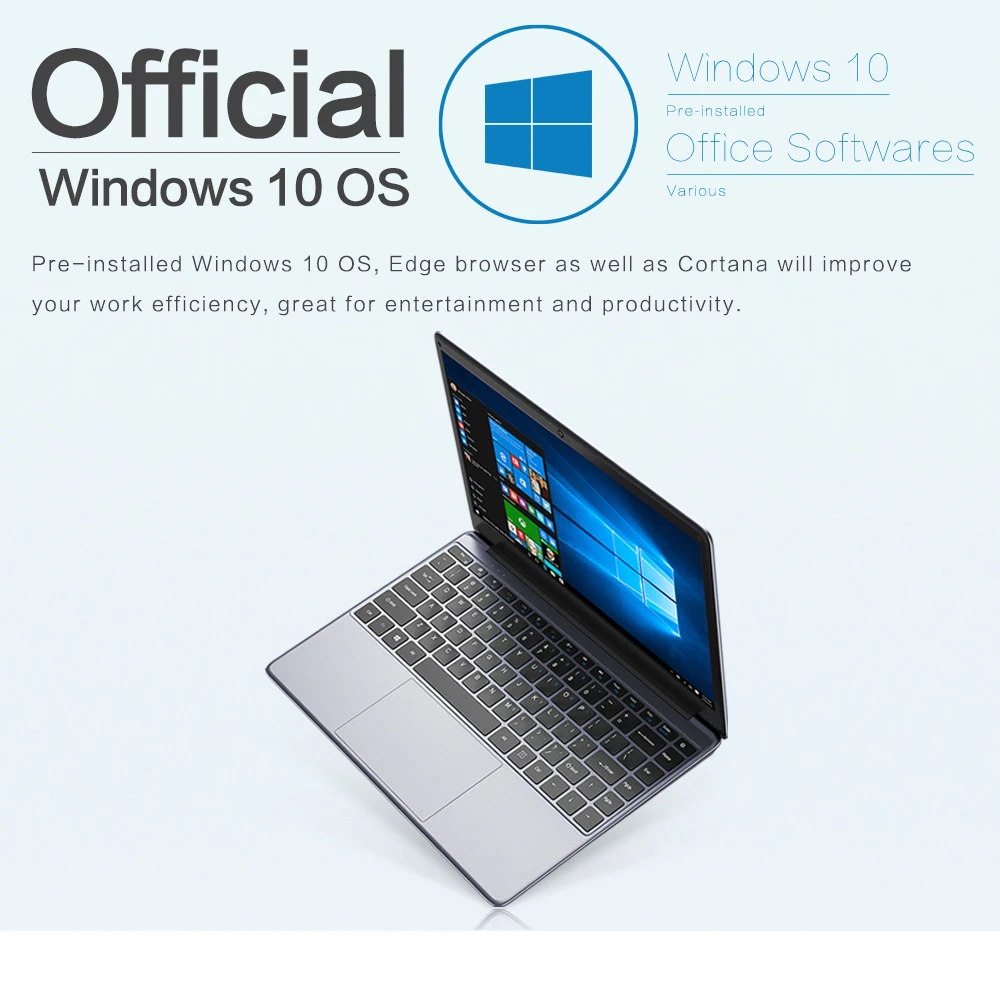 Ноутбук CHUWI HeroBook, 14,1 дюймов, Windows 10, Intel E8000 ...