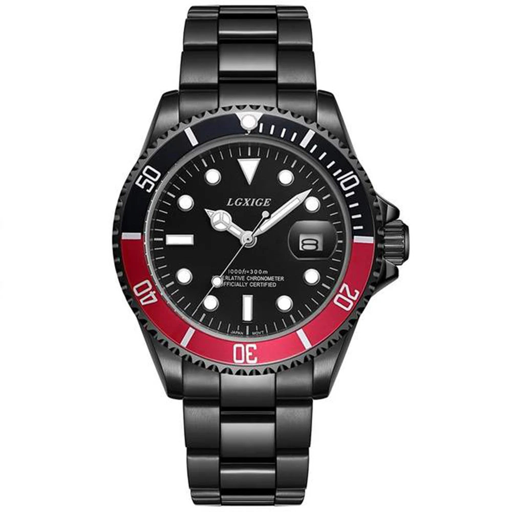 

Stainless Steel Watch 40MM Quartz Watch 50M Waterproof Luminous Watch AAA Quality Men's Gift Designer Brand Sports Watch Black W