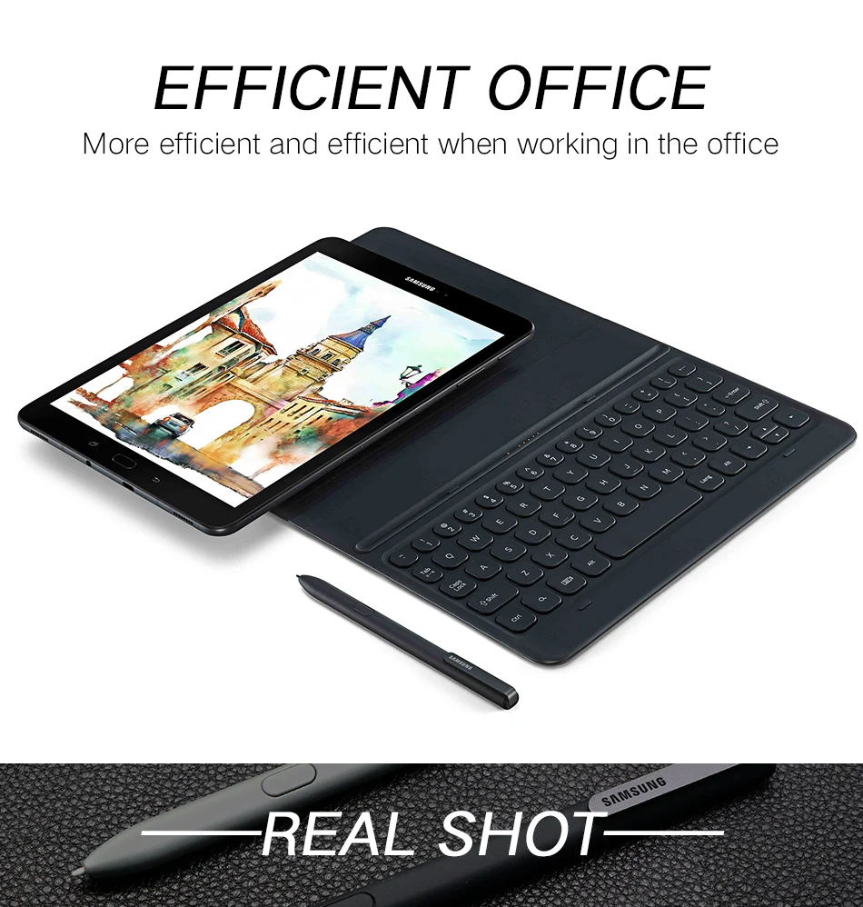 Для samsung Galaxy Tab S3 9,7 SM-T820 T825C S ручка сменный Стилус черный серебристый Интеллектуальный сенсорный S ручка