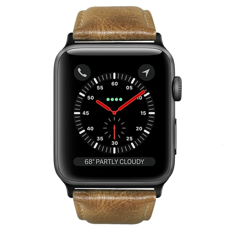 Винтажный ремешок из воловьей кожи для Apple Watch 44 мм 40 мм iwatch 5 4 3 2 1 браслет 42 мм 38 мм браслет с текстурой Crazy Horse