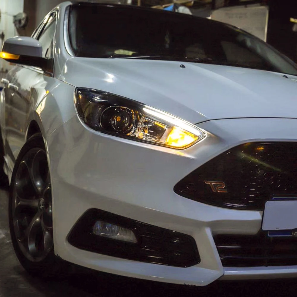CSCSNL 1 пара фар в сборе фары ST для Ford Focus 4 2015 2016 2017 2018 дизайн светодиодный DRL HID
