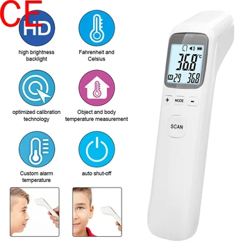 

Baby Body Thermometer Non-contact Digital Infrared Forehead Thermometer Digital LED Body Temperature Meter Thermometer Gun