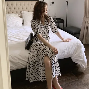 

CBAFU spring summer lace up waist controlled split slim short sleeve women dresses casual v neck wrap dress white/red/black F072