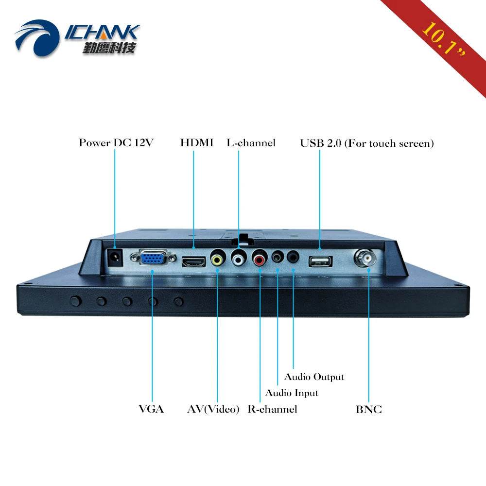 ZB101JC 59R/10 1 дюймов 1280x800 16:10 Fullview VGA HDMI USB динамик POS кассовый аппарат медицинский