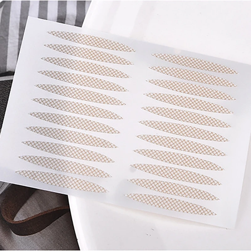 Breathable Waterproof 200pcs Lace Double Eyelid Stickers Natural Natural Invisible Double Eyelid Stickers