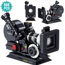 

High-tech Ideas Video Building Blocks Retro Camera Bricks Educational DIY Set Toys Birthday Gift For Children