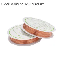 

1 roll of 0.25-1 mm copper wire, used for bracelets and necklaces DIY color-fast beaded cord, jewelry cord, used for crafting
