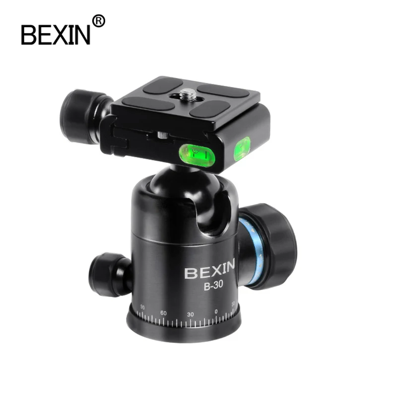 

BEXIN Panorama head tripod ballhead mini portable camera ball head CNC machining monopod mount for dslr camera with tripod plate