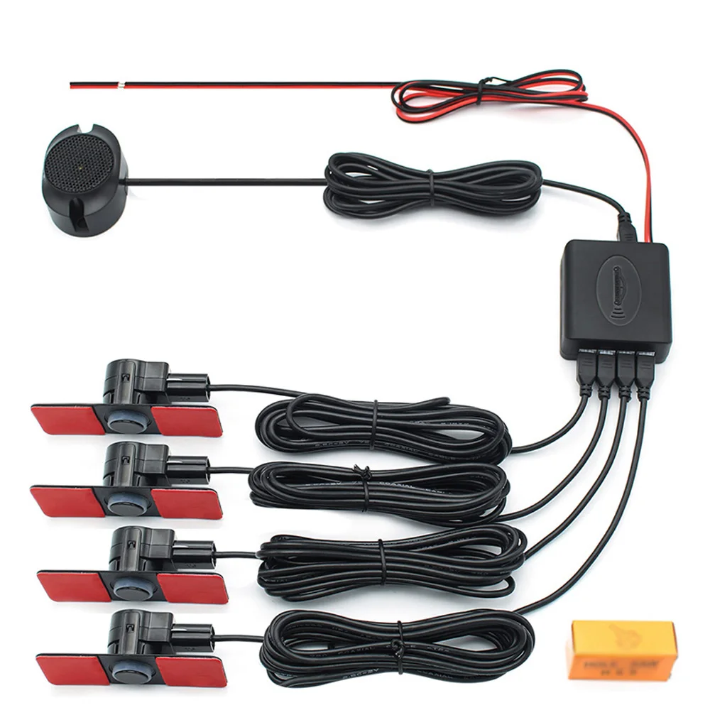 9~ 16V DC 4 парковочные датчики обратный резервный 16 мм плоский звуковой сигнал сигнализация