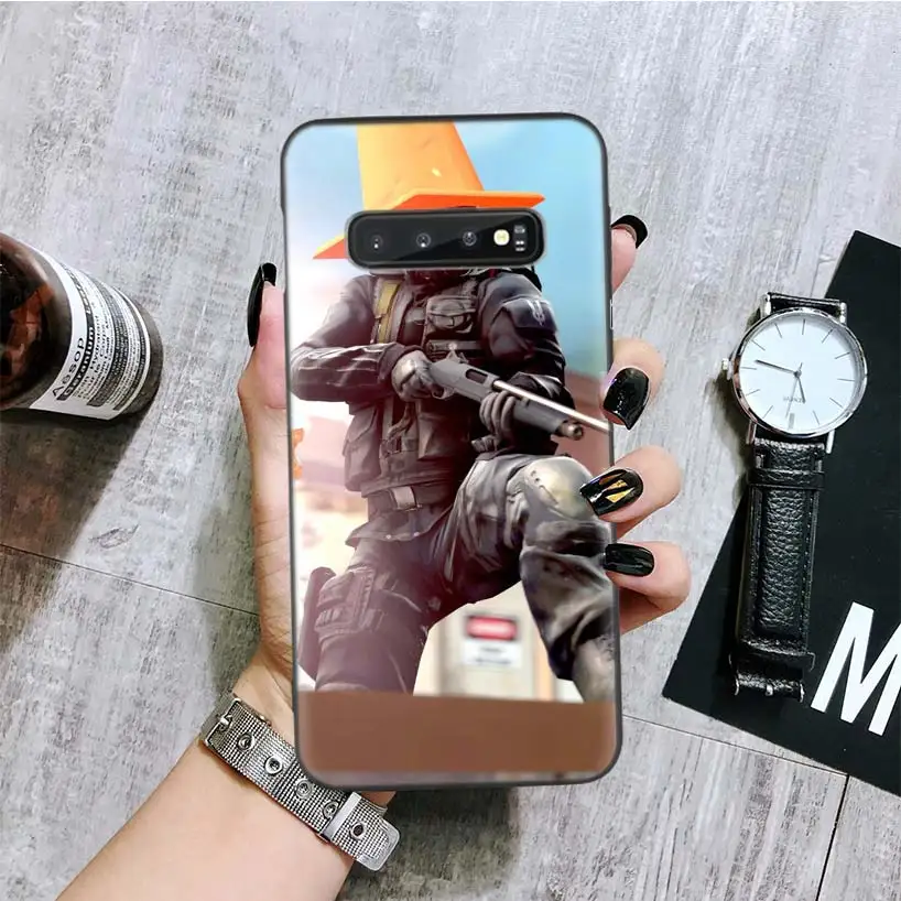 Counter Strike CS GO и PUBG черный чехол для телефона для samsung Galaxy S10+ Plus Lite Note 10 9 8 S9 S8 J4 J6+ Plus S7 S6 Edge