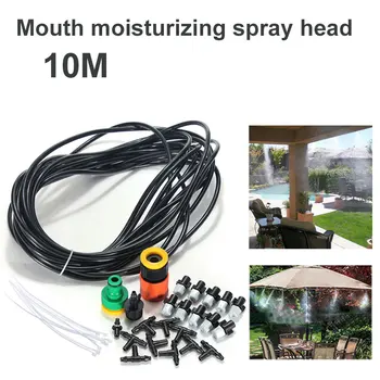 

Misting Sprinkler Watering Spray Nozzle Automatic Multi-Function 10M 10 Sprinklers Cooling Irrigation System Orchard