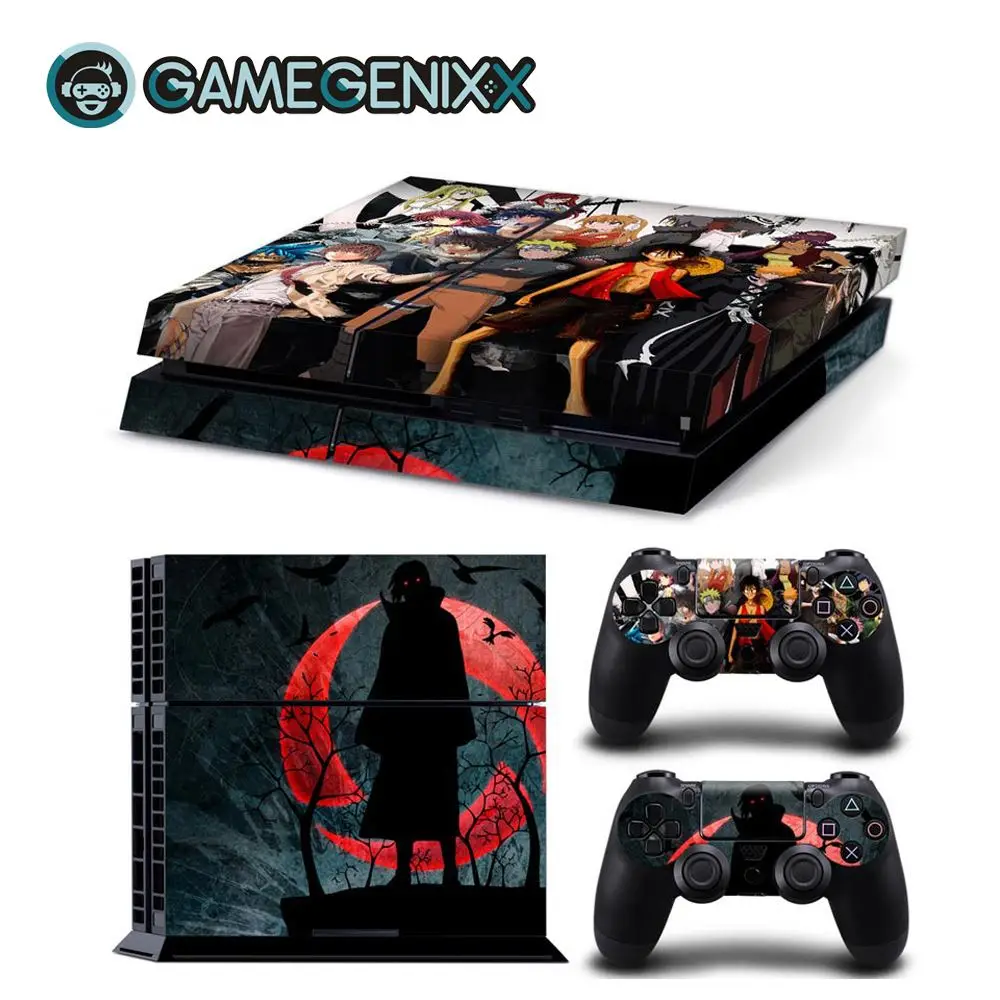 Naruto GAMEGENIXX Кожа Наклейка виниловая обложка для PS4 консоли и 2 контроллеров-Наруто - Цвет: Naruto