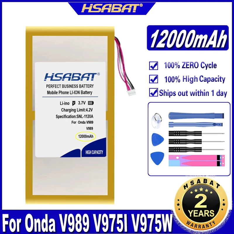 HSABAT V989 V975I V975W 12000 мА/ч Батарея для Onda планшетный ПК 5 проводов разъем 9 7 дюйма