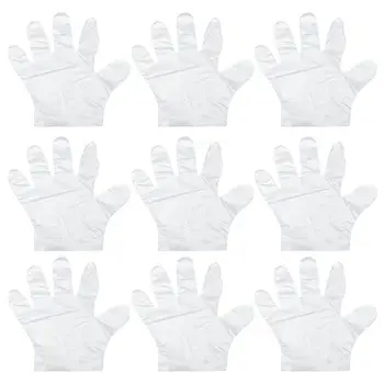 

1200pcs Transparent Plastic Disposable Gloves Household Protective Gloves Food Handling Kitchen Food Prep Glove