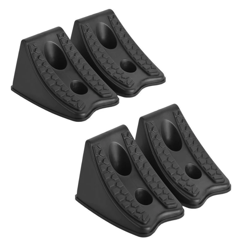 4 Pack Heavy Duty Wheel Chocks For Caravan Car Stoppers Tire Stops Pair With Rope Chock | Автомобили и мотоциклы