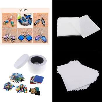

26 Pieces Glass Microwave Kiln Fusing Kit, Assorted Glass DIY Art Jewelry