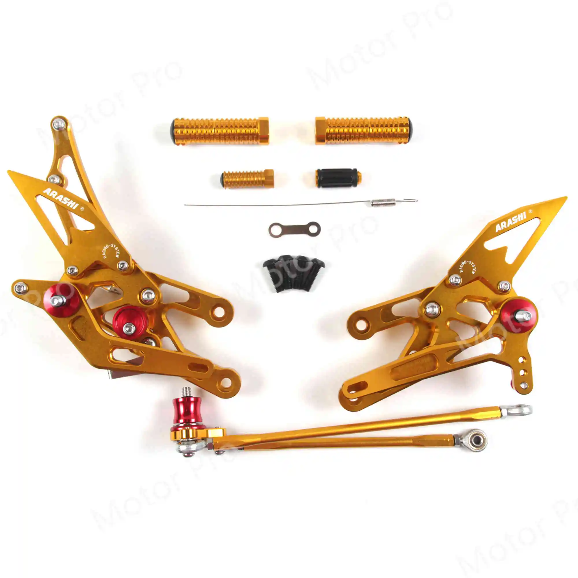 Регулируемые подножки для Honda CBR1000RR 2004-2007 аксессуары для мотоциклов Peg Rearsets педаль CBR 1000 RR CBR1000 1000RR - Цвет: 2.0 Gold