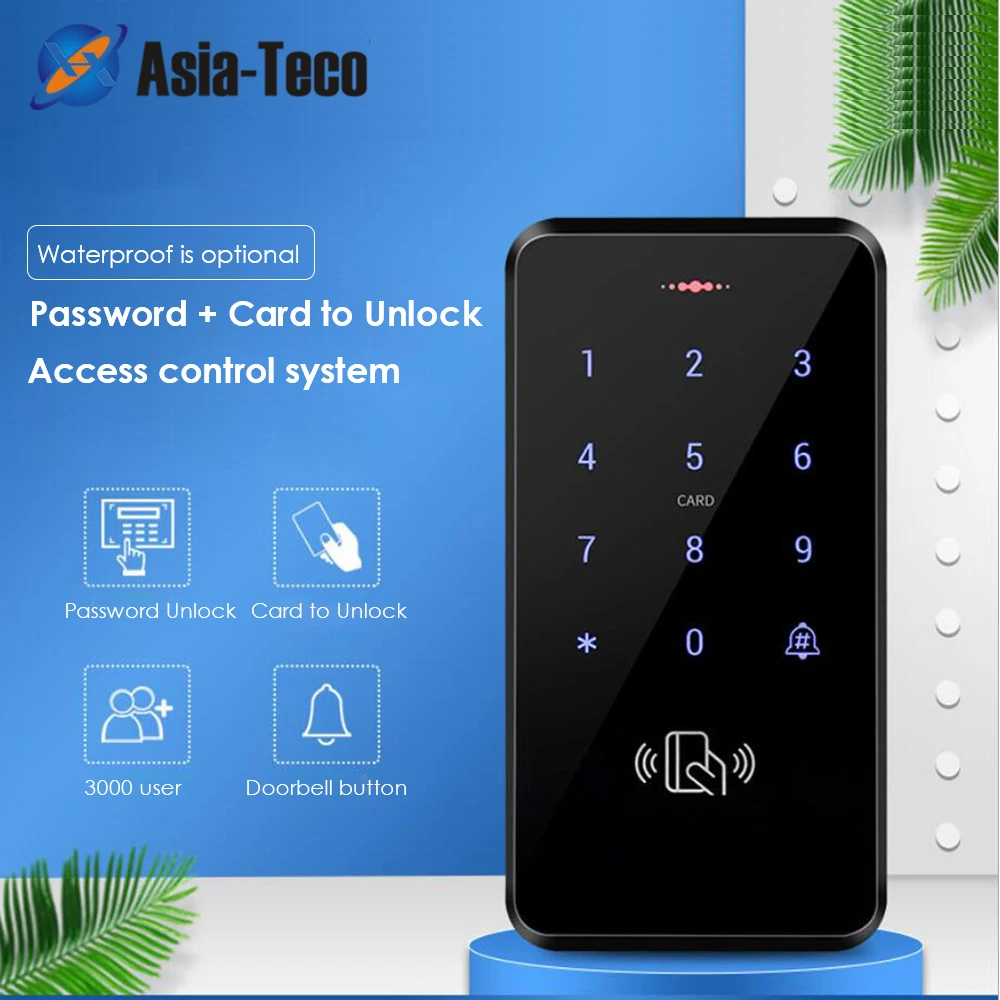 Backlight Touch Keypad Rfid Door Access Control System Reader 125khz 13 56mhz Ip66 Waterproof Password Access Control Reader Access Control Kits Aliexpress