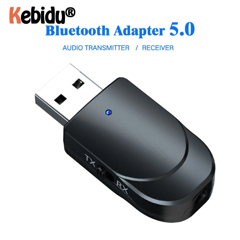 USB Bluetooth передатчик приемник мини стерео V5.0 аудио AUX RCA USB 3,5 мм разъем для ТВ ПК автомобильный комплект беспроводной адаптер