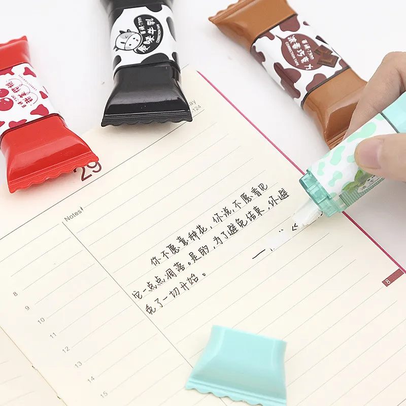 1 Piece Creative Candy Shaped Correction Tape Stickers School Office Supplies Student Press Type 3.5 Meters Free Shipping |