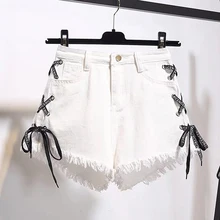 Aliexpress - Shorts Women Summer Lace Up Jeans Shorts Plus Size S-3XL Casual Streetwear Short Femme