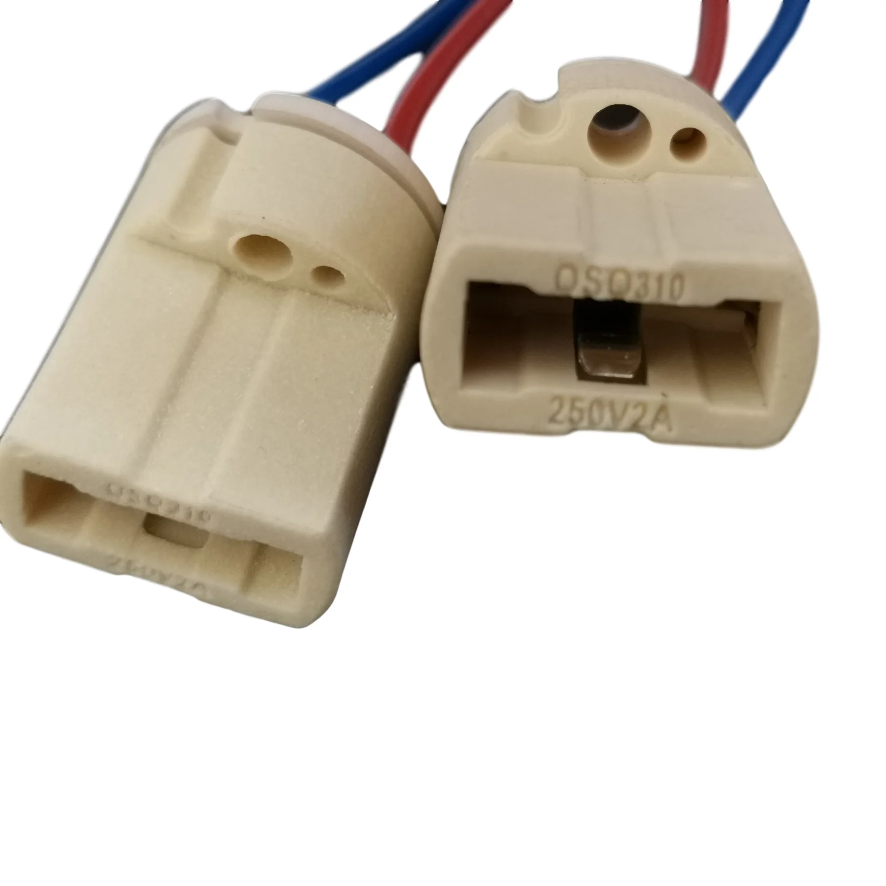 Lamp Bulb Holder Lamp Holder Lamp Base Lamp Socket Adapter 200mm G9 Lamp Base 250V 2A Ceramic Socket G9 Type Halogen Lamp Holder