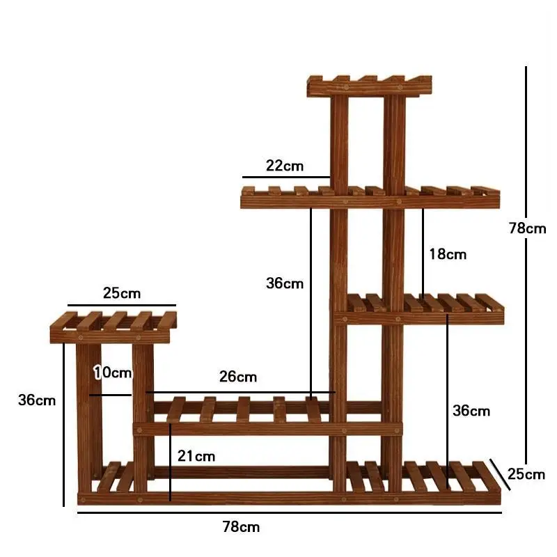 Плантас дерево Estante Para Flores Крытый Huerto Urbano Madera открытый стенд балкон цветок Stojak Na Kwiaty стойки завод полка - Цвет: Version G