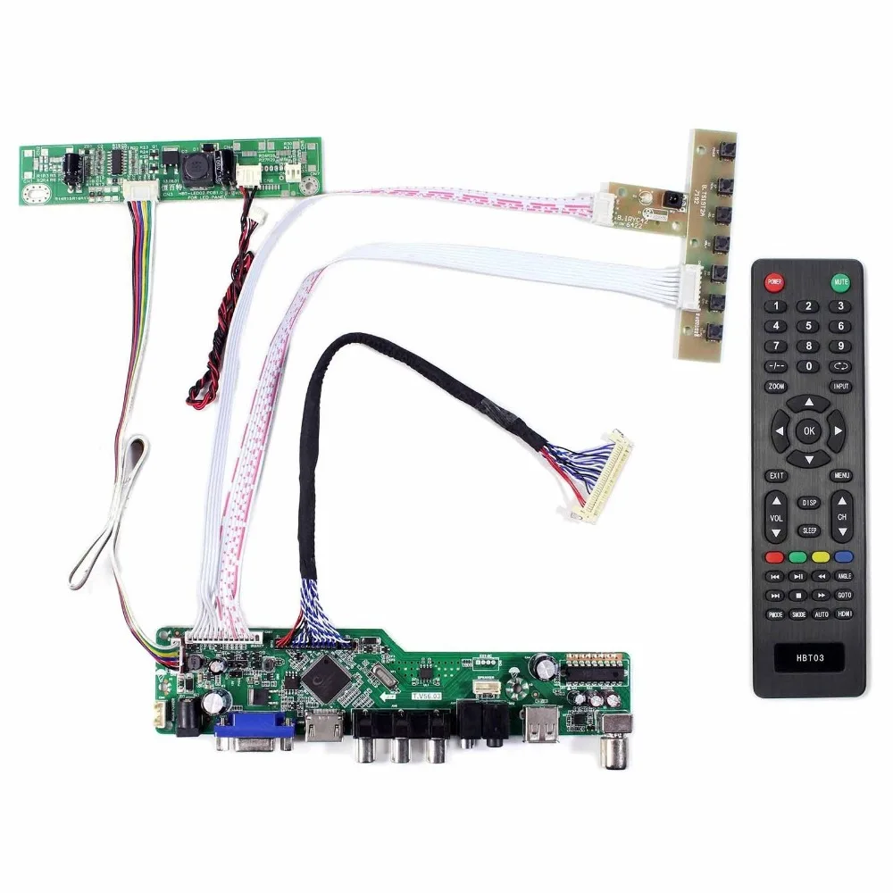 

Latumab New Kit for LP156WHB-TPA1 EDP TV+HDMI+VGA+USB LCD LED screen Controller Driver Board Free shipping