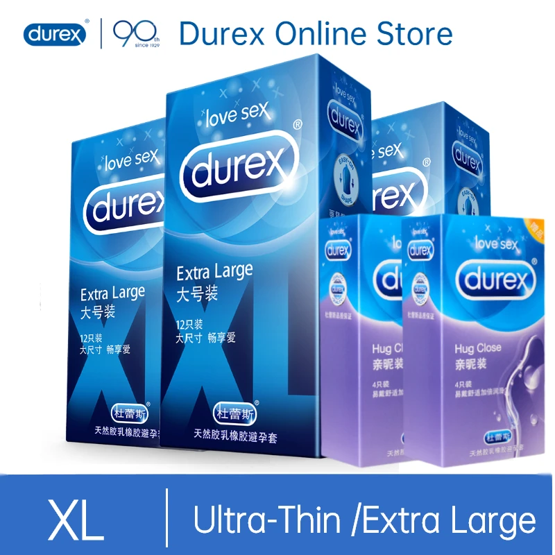 Мужской презерватив Durex XL с рукавом для пениса безопасный натуральный латекс