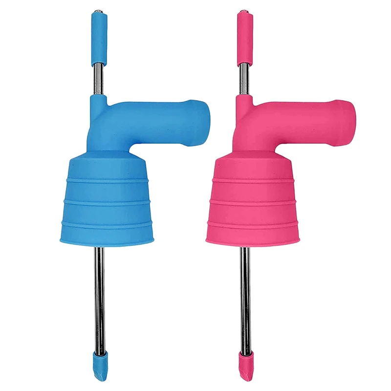 2Pcs Beer Snorkel Drink Dispenser Bong Funnel Fits Cans & Bottles Beer