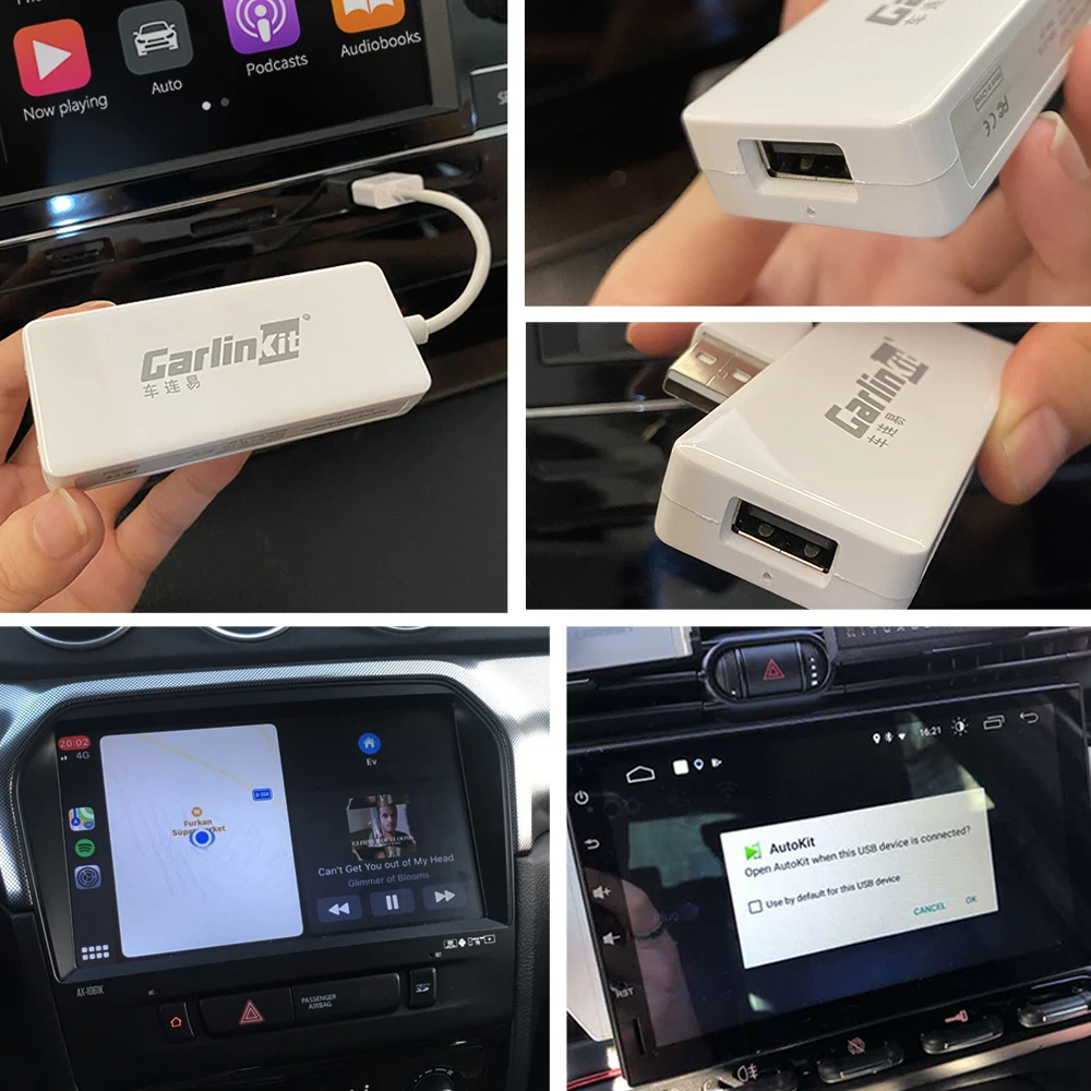 Carlinkit Apple CarPlay Android Авто Carplay Dongle для системы экран Smart link поддержка Mirrorlink IOS14 карта