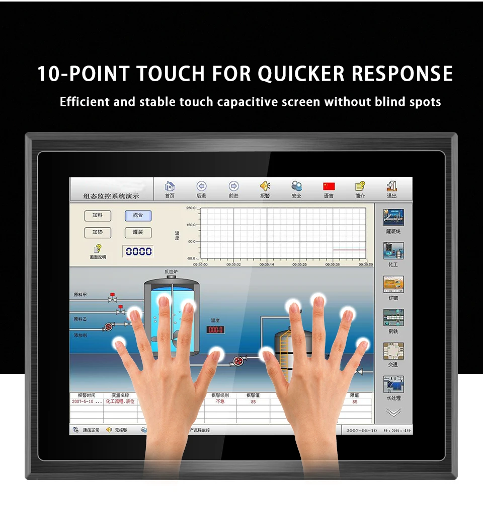 Enhance Productivity with our Fanless Industrial Panel PC - Waterproof, Dustproof, Capacitive Touchscreen, 8GB RAM, 250GB SSD - Available in 10, 12, 15, 17 Inch Options. Description Image.This Product Can Be Found With The Tag Names Barebone Mini PC, Computer Office, Industrial panel pc