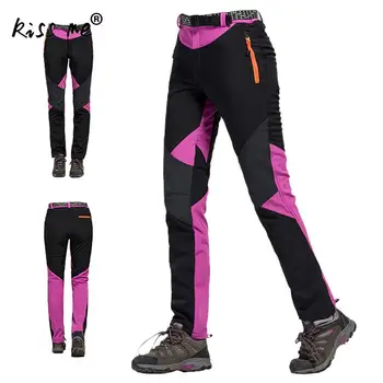 

Women Softshell Hiking Pants Thermal Camping Hiking Skiing Trousers Waterproof Windproof Camping/Trekking Outdoor Pants Sports
