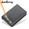 2024 Rfid Men Card Wallets Magnetic Button Free Name Customized Small Card Wallets Carbon Fiber Mini Wallet Qaulity Male Purses 1