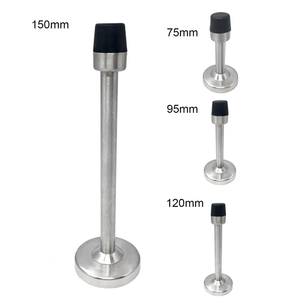 75-150mm Door Stopper Wall-mounted Anti-collision Rubber Two Installation Methods Shock-proof Punch-free Door Stopper for Hotel