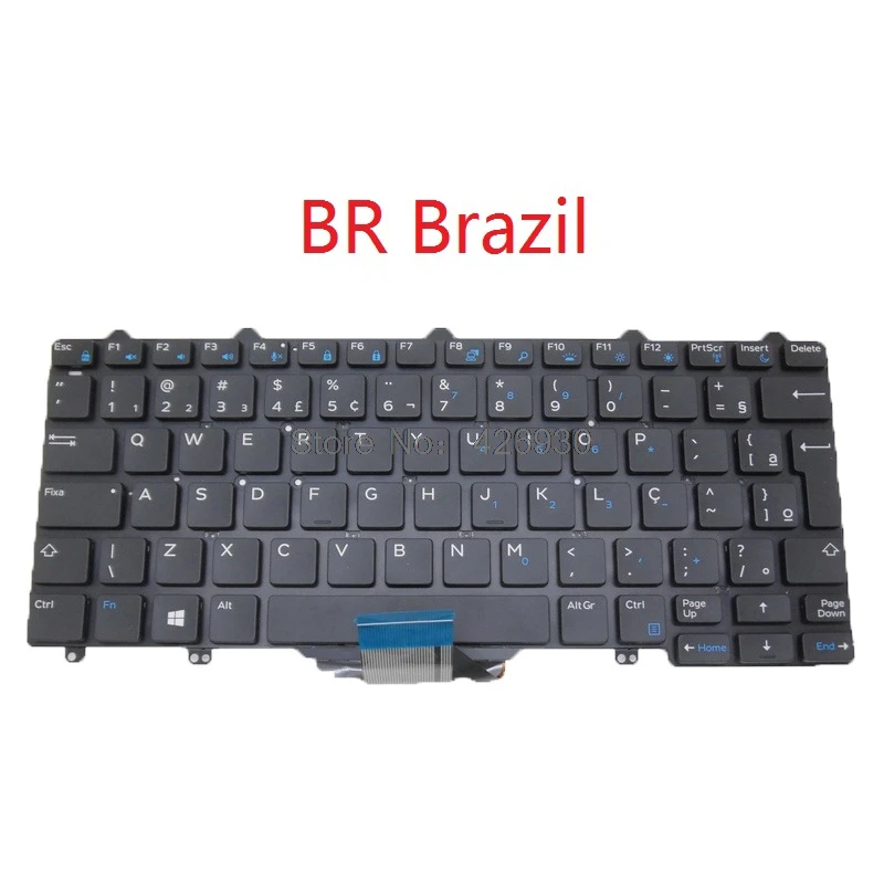 Ноутбук BG BR TI TR TW клавиатура для DELL 7350 E5250 E5270 E7250 E7270 E7450 E7470 болгарский Бразилия Таиланд турецкий китайский