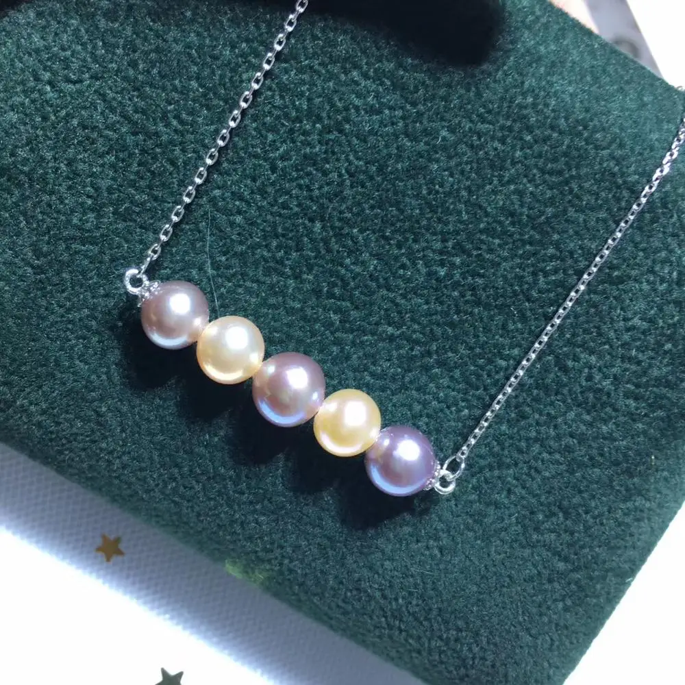 

New Design 925 Silver Necklace Settings Base Findings Jewelry Mountings Parts for Akoya Edison Pearls, Coral, Jade